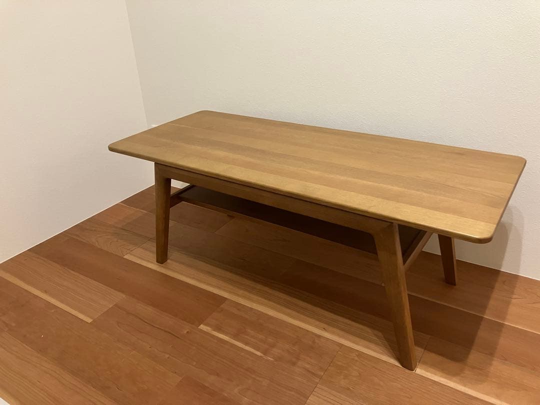 カリモク　ローテーブル　オーク　スタンダードモダン