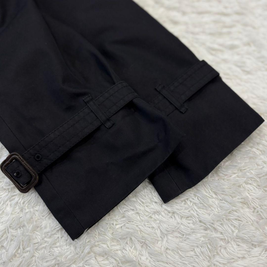 アクアスキュータム トレンチコート ライナー ブラック 2XL コットン ロング