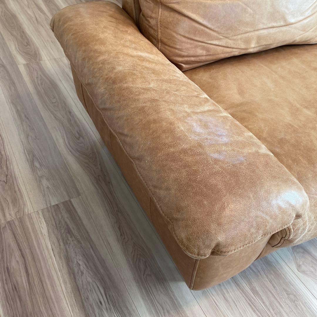 unico モカブラウン レザー 3人掛けソファ　SEINN/セイン