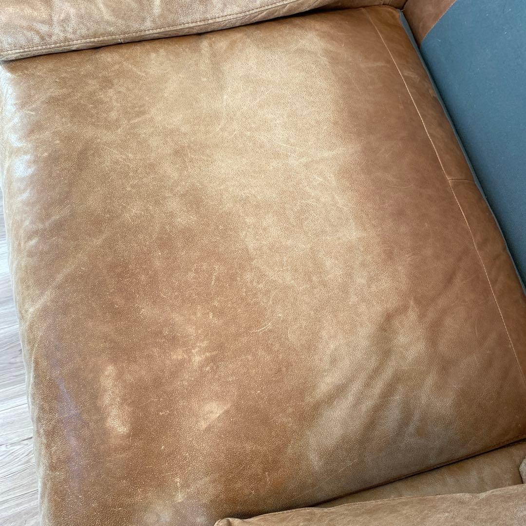 unico モカブラウン レザー 3人掛けソファ　SEINN/セイン