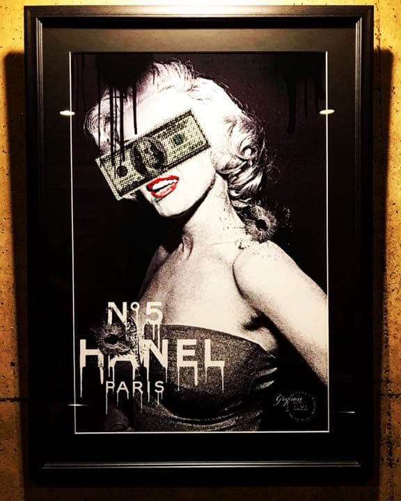 Grysonアート2.5Lマリリンモンローシャネルオマージュパロディアート