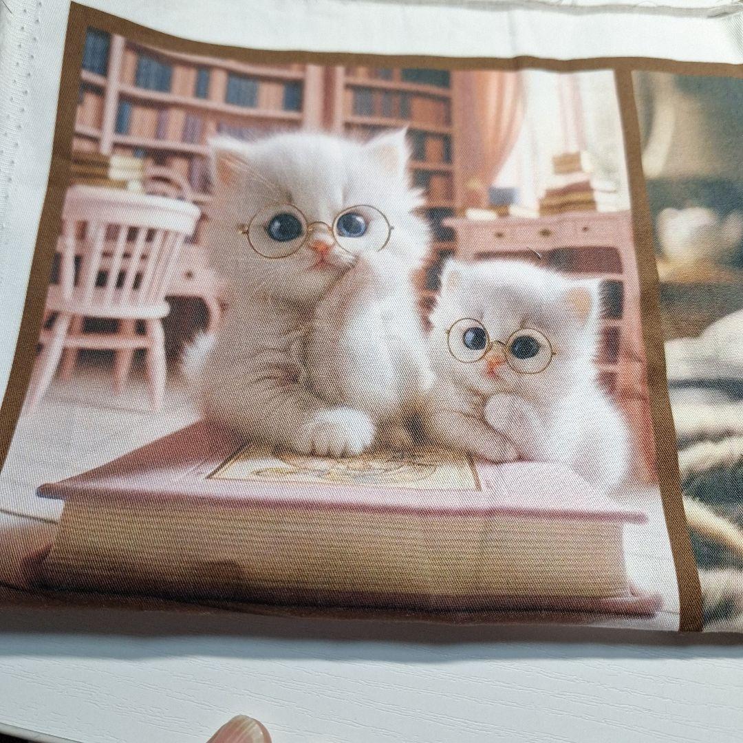 ねことばらパネル生地　ハンドメイド