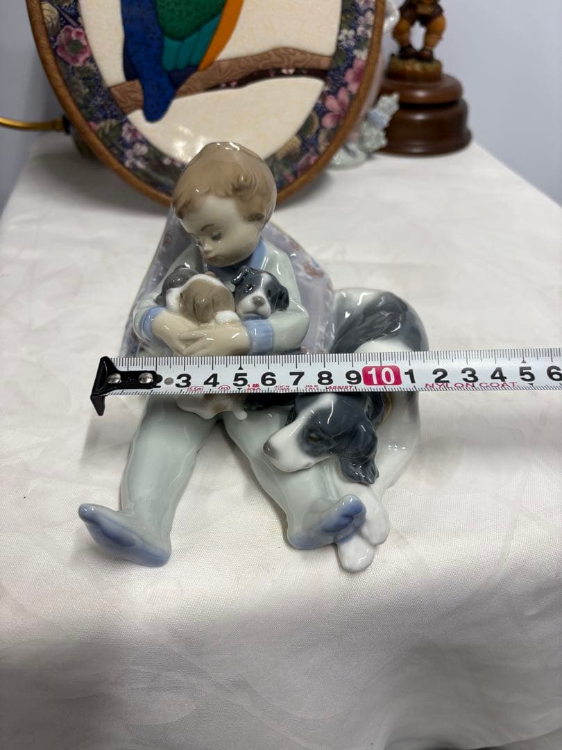 LLADRO リヤドロ「みんな　ねんね」犬　置物