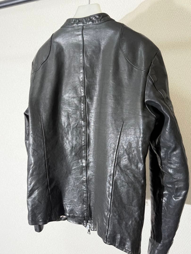 バックラッシュ × リップ ベルギーショルダー レザーライダースジャケット