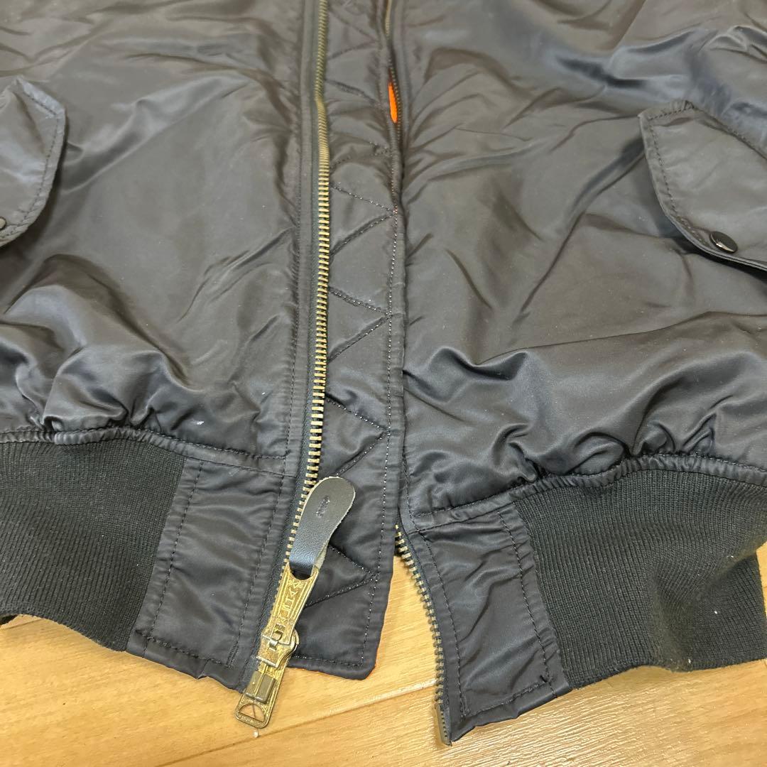 アルファインダストリーズ MA-1 ジャケット ブルゾン リバーシ ブラック