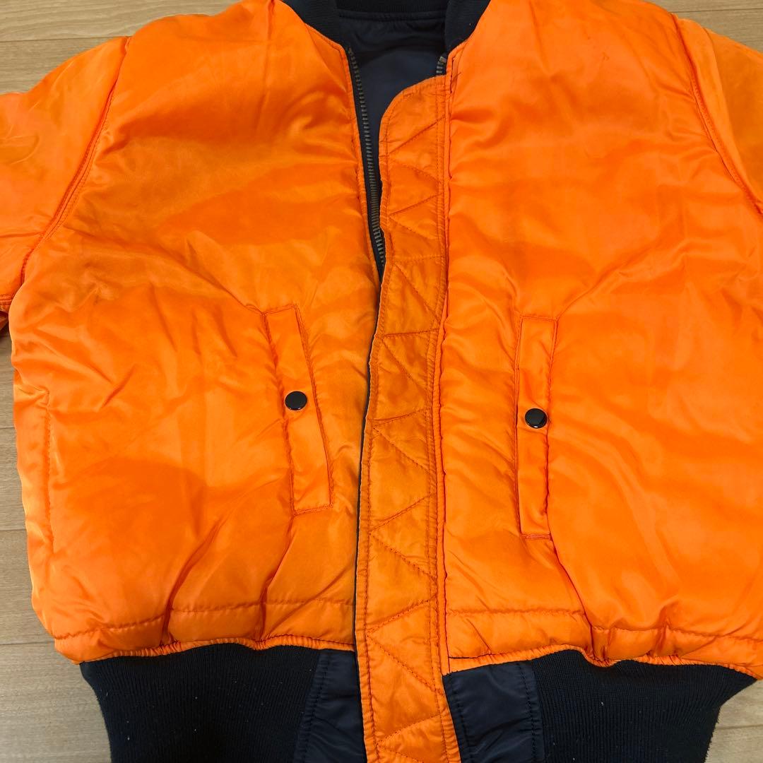 アルファインダストリーズ MA-1 ジャケット ブルゾン リバーシ ブラック