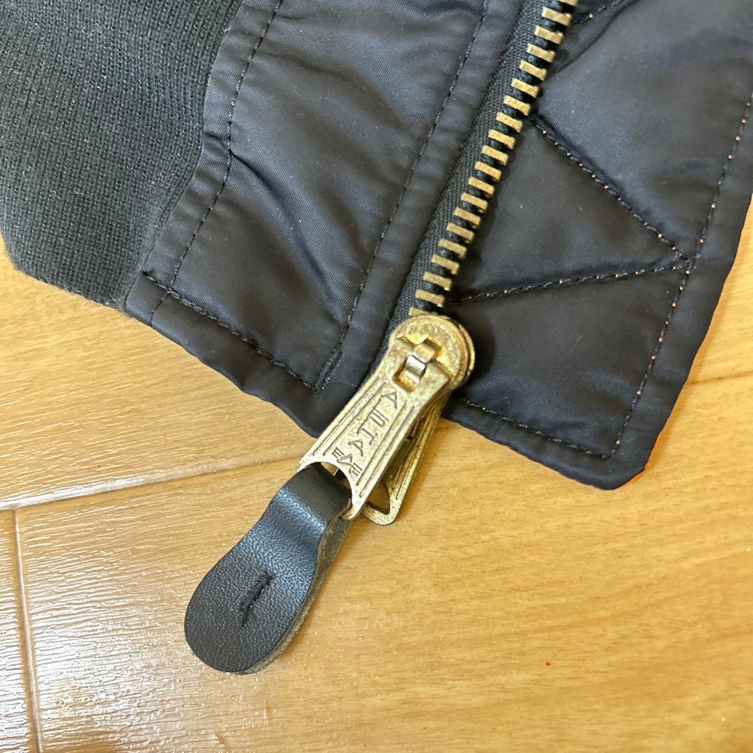 アルファインダストリーズ MA-1 ジャケット ブルゾン リバーシ ブラック