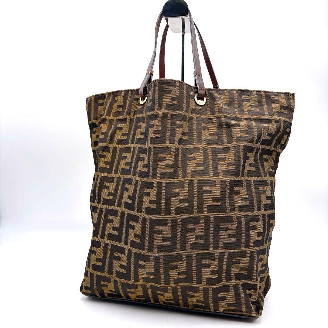 美品 FENDI フェンディ ヴィンテージ ズッカ柄 トートバッグ ミニトート