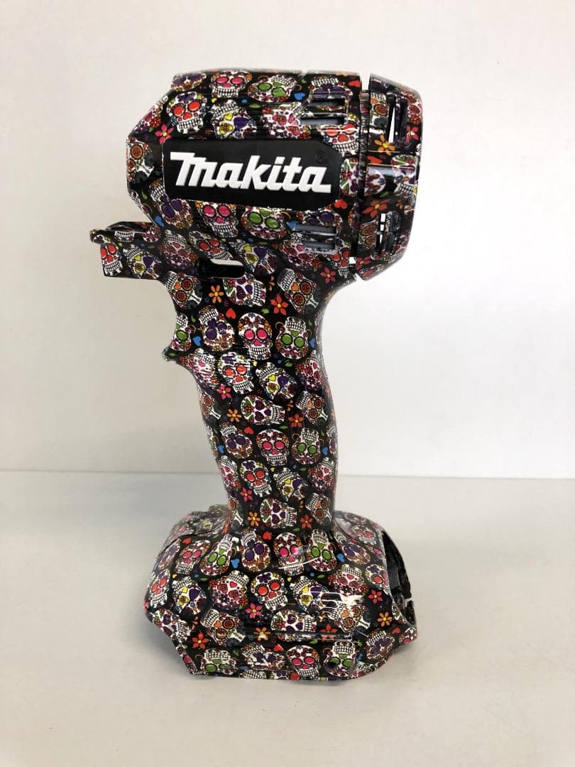 マキタ　インパクトドライバー　TD173　カスタム外装　シュガースカル柄