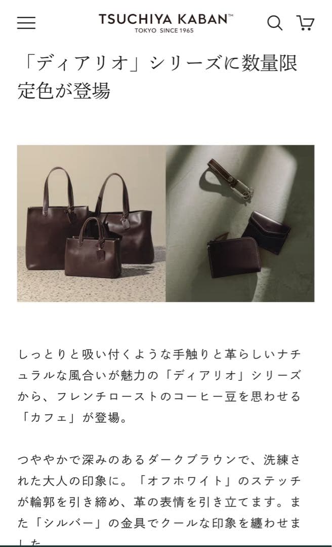 K*J様 土屋鞄ディアリオ　トートバッグ　カフェ