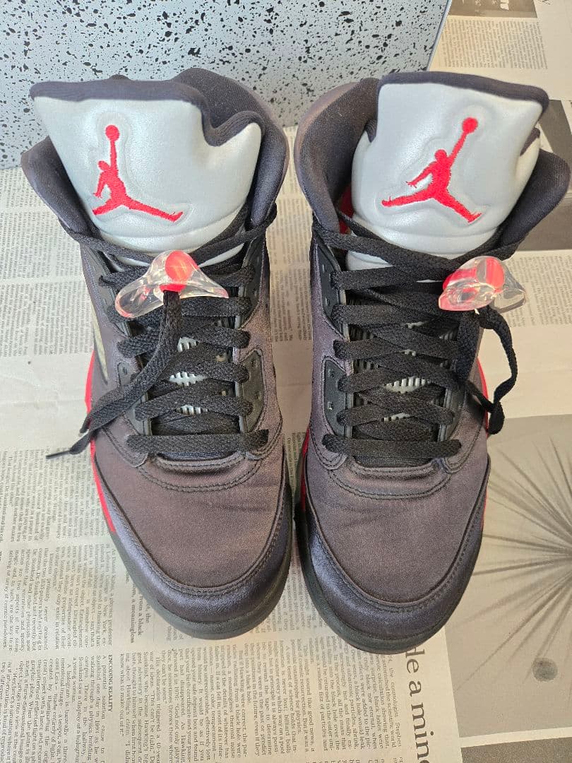 Air Jordan 5 ブラック/ユニバーシティーレッド　27.5