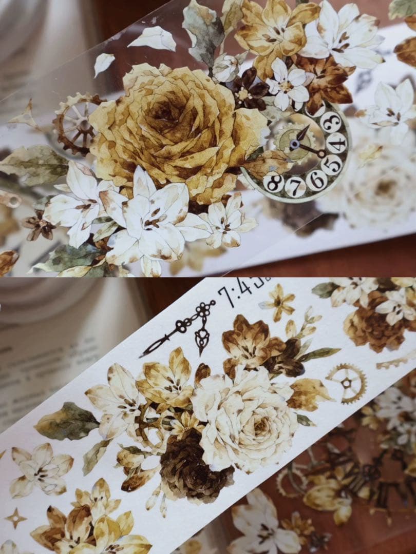 ⭐️SALE⭐️ 壹洱原创《琥珀流光》海外マスキングテープ　マステ 【2367】