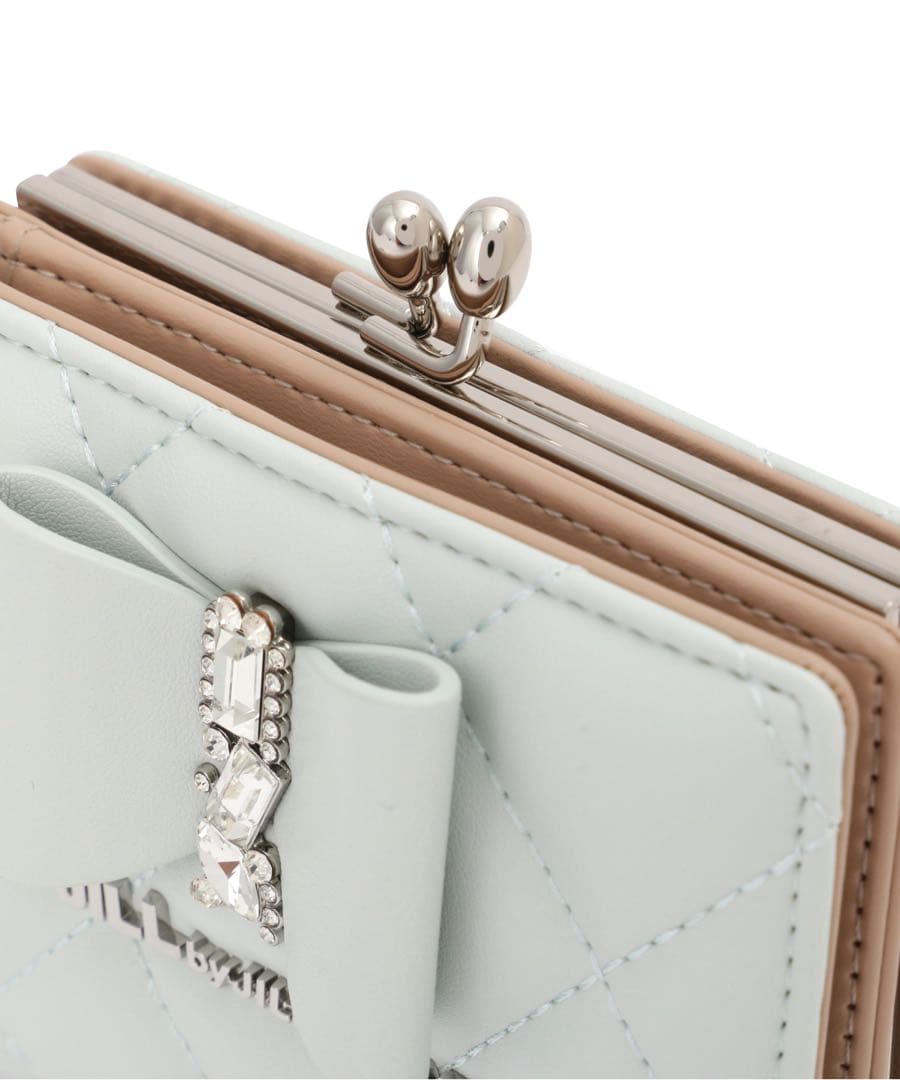 【美品】ジルバイジルスチュアート　RIBBONキルトウォレット　ブラック