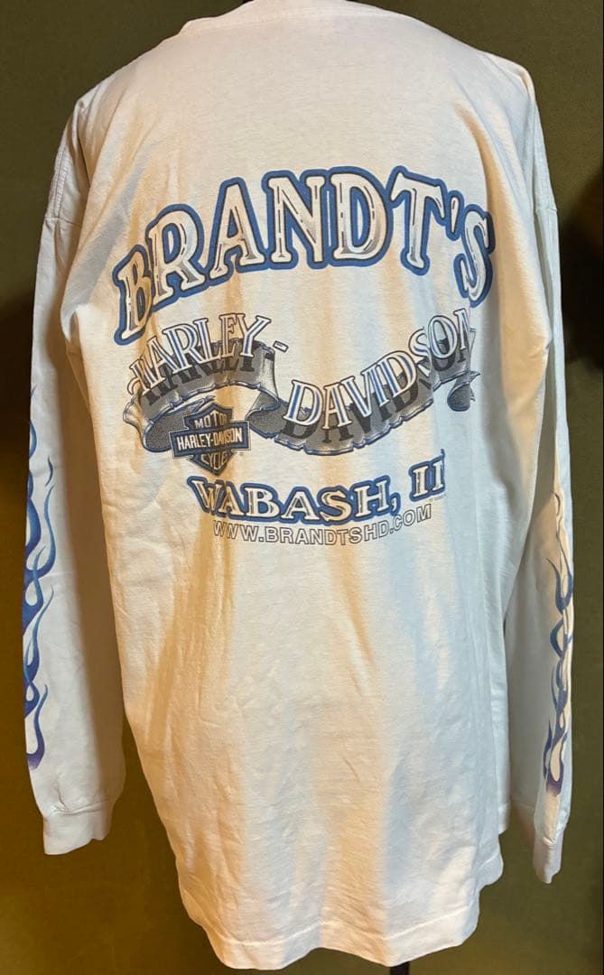 Harley Davidson 長袖Tシャツ フレイムデザイン 2000年モデル