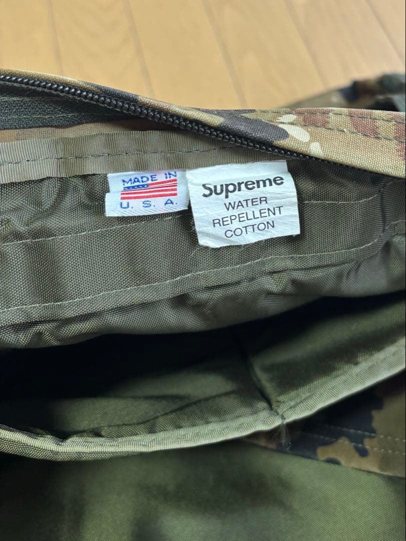 希少 Supreme 迷彩 大型バッグ オールド ※難あり