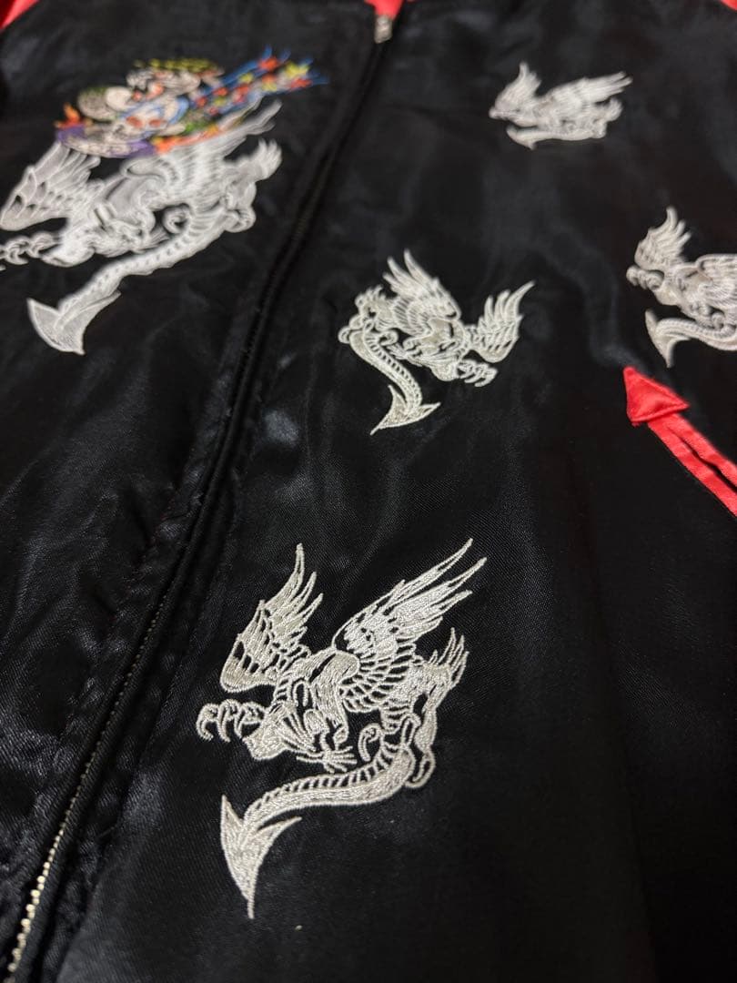 ２面用 Ed Hardy 龍 日本限定 スカジャン vintage サテン