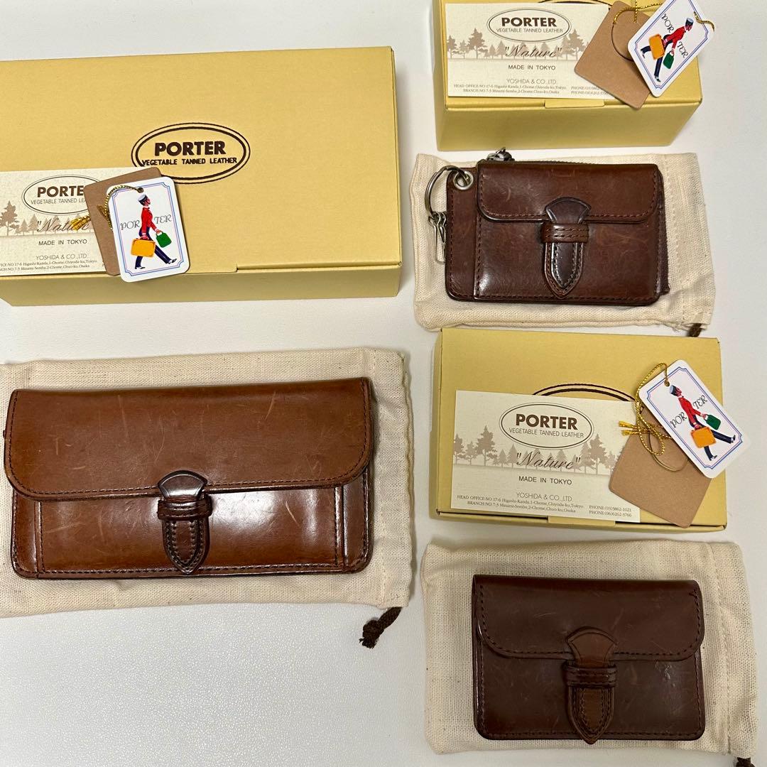 ポーターPORTER NATURE 長財布/カード名刺入れ/キー&カード小銭入れ