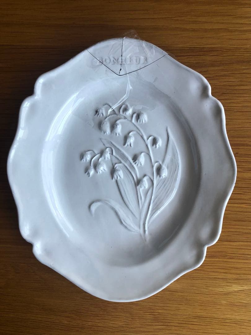 金継ぎ用 Astier de Villatte Fleurs すずらんプレート