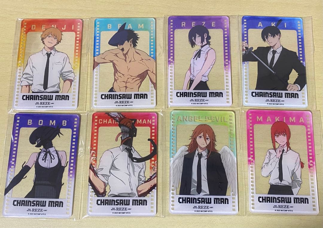 20枚セット　台湾限定　チェンソーマン アクリルカード、ホログラムカード