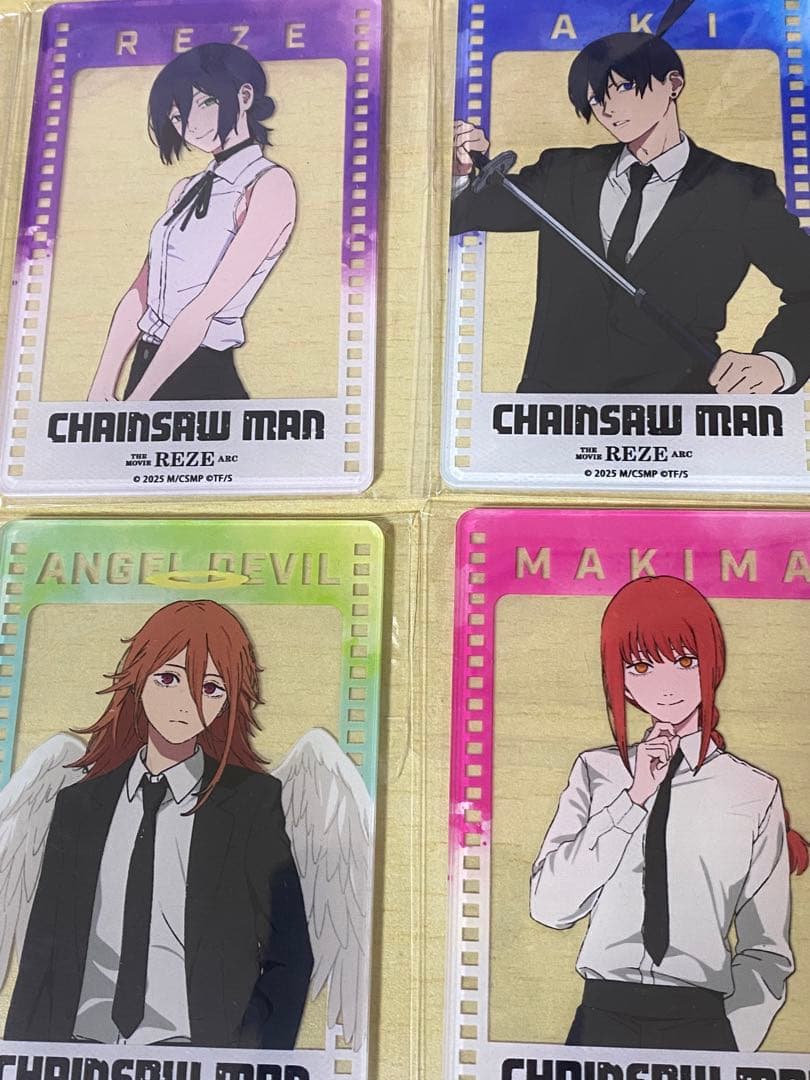 20枚セット　台湾限定　チェンソーマン アクリルカード、ホログラムカード