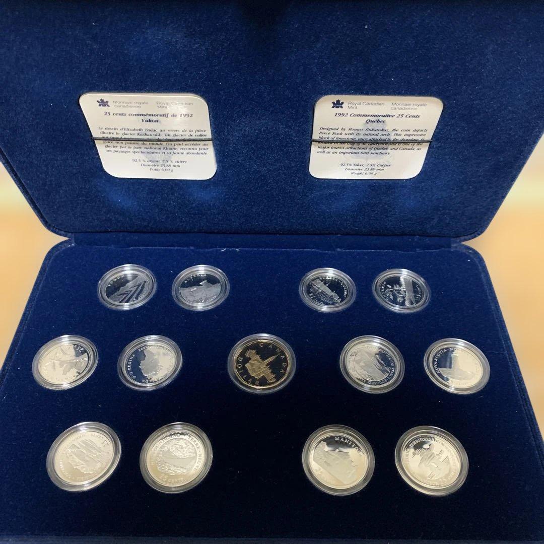 1992年カナダ銀貨12クォーター硬貨　125周年記念92.5%銀