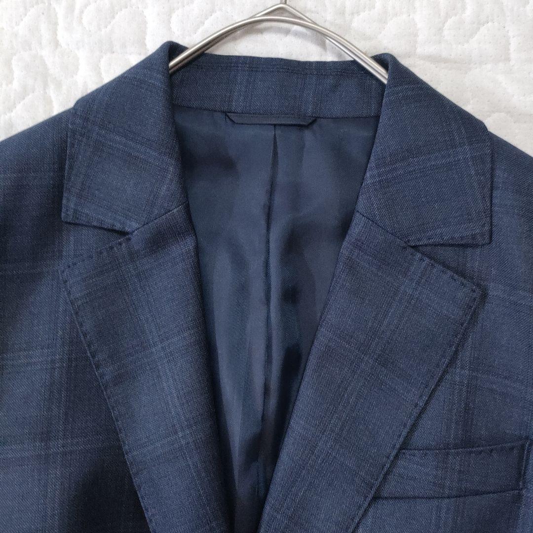 ザ・スーツカンパニー×REDA　セットアップ　チェック　ネイビー　36/34