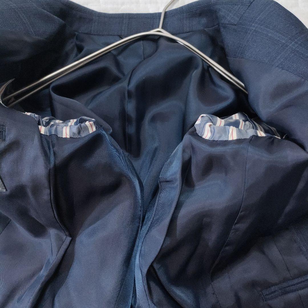 ザ・スーツカンパニー×REDA　セットアップ　チェック　ネイビー　36/34