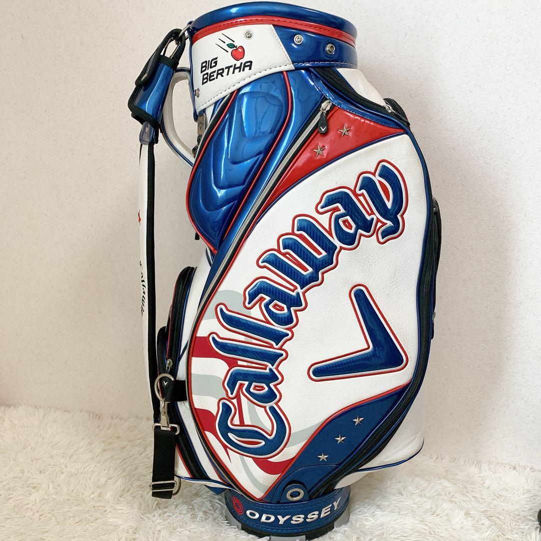 キャロウェイ BIG BERTHA 9.5型 エナメル キャディバッグ 3点式