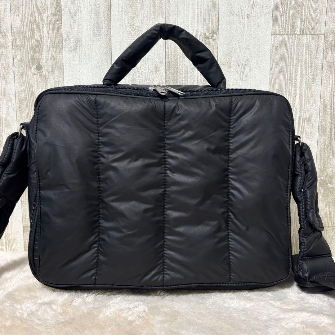 calin マザーズバッグ　ブラック　マグネット キルティング
