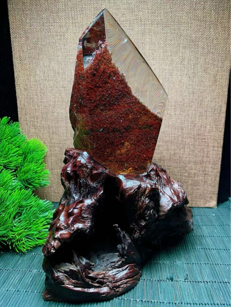 ⭐︎【極上品】天然 ガーデン クォーツ 置物 977.7g