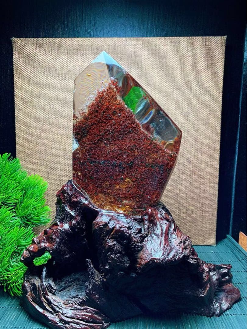 ⭐︎【極上品】天然 ガーデン クォーツ 置物 977.7g