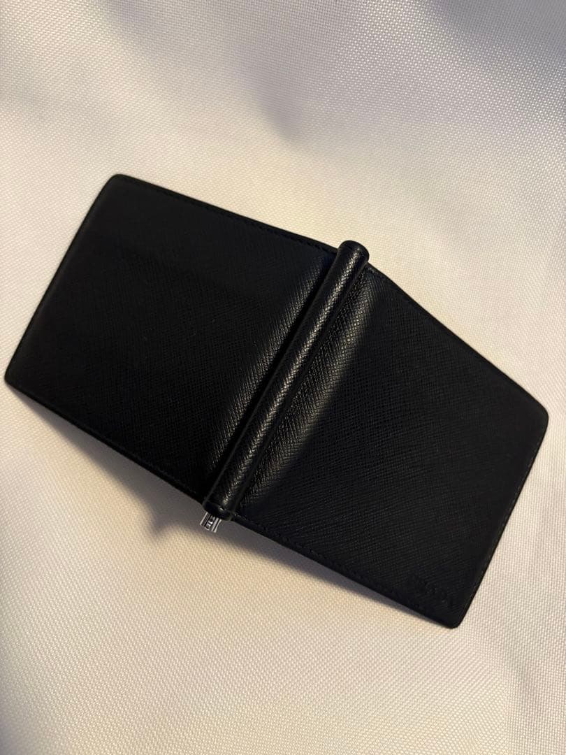 【美品 】本体のみ PRADA ブラック レザー マネークリップ（プラダ）