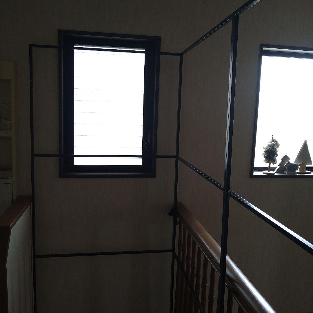 アイアンフレーム　パーテーション　Ｌ字　部屋　間仕切り　部屋干しにも