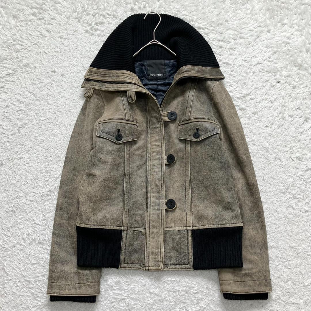 美品✨ヒステリックス レザージャケット ブルゾン 短丈 Y2K 裏地キルティング