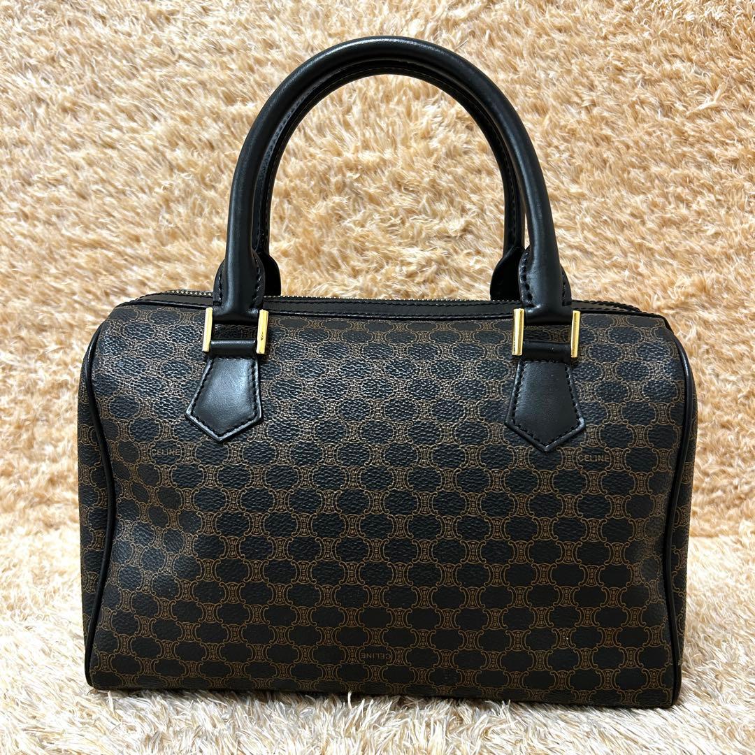 美品✨ セリーヌ マカダム トリオンフ ミニボストンバッグ