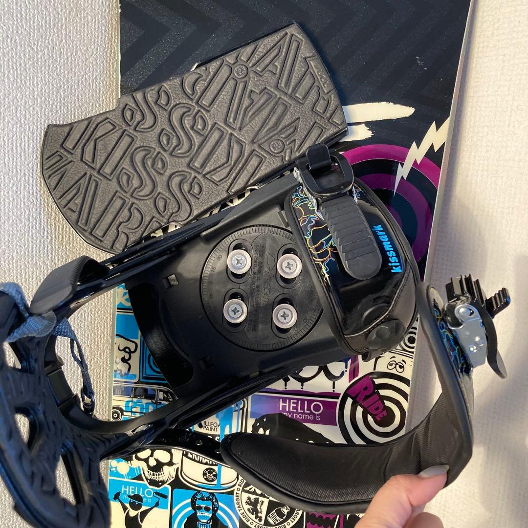 RIDEライド 152cm　スノーボード　カバービンディング付