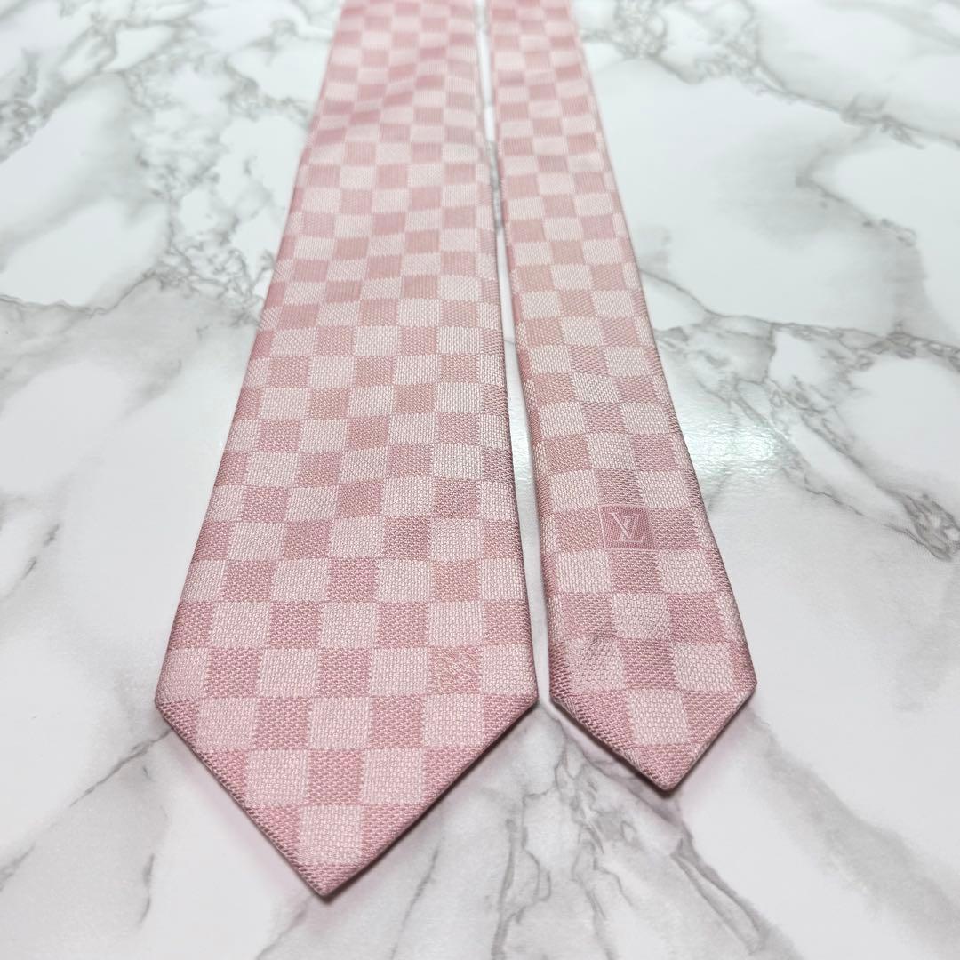 ✨未使用級✨ 現行 LOUIS VUITTON ネクタイ シルク100% ダミエ