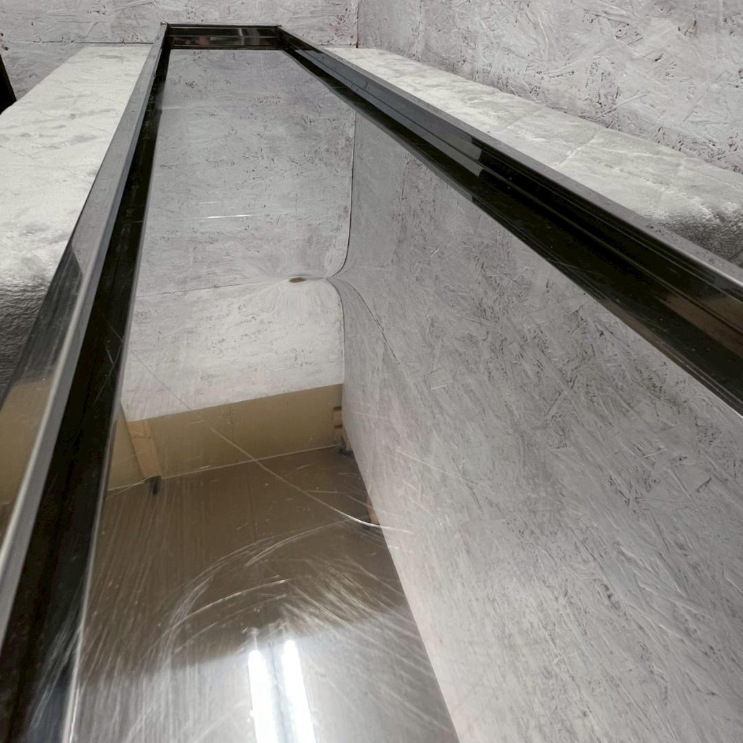 ステンレス製 平棚 吊棚 厨房用食器棚 W1900×D350 ⑧ Y1720