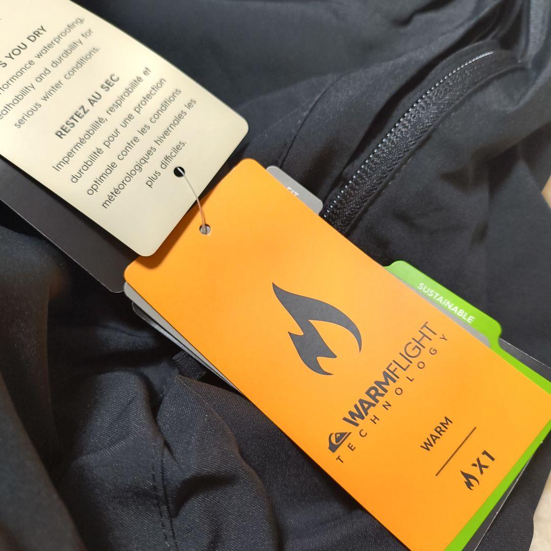 のあ。クイックシルバー スキースノーウェア メンズMサイズブラック