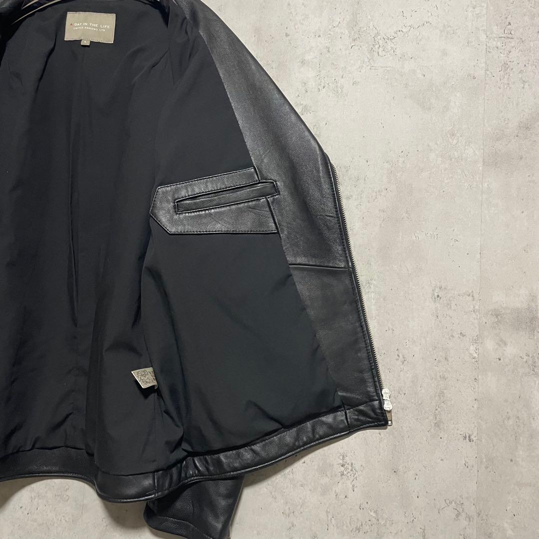 ユナイテッドアローズ ラムレザー ダブルライダースジャケット　L
