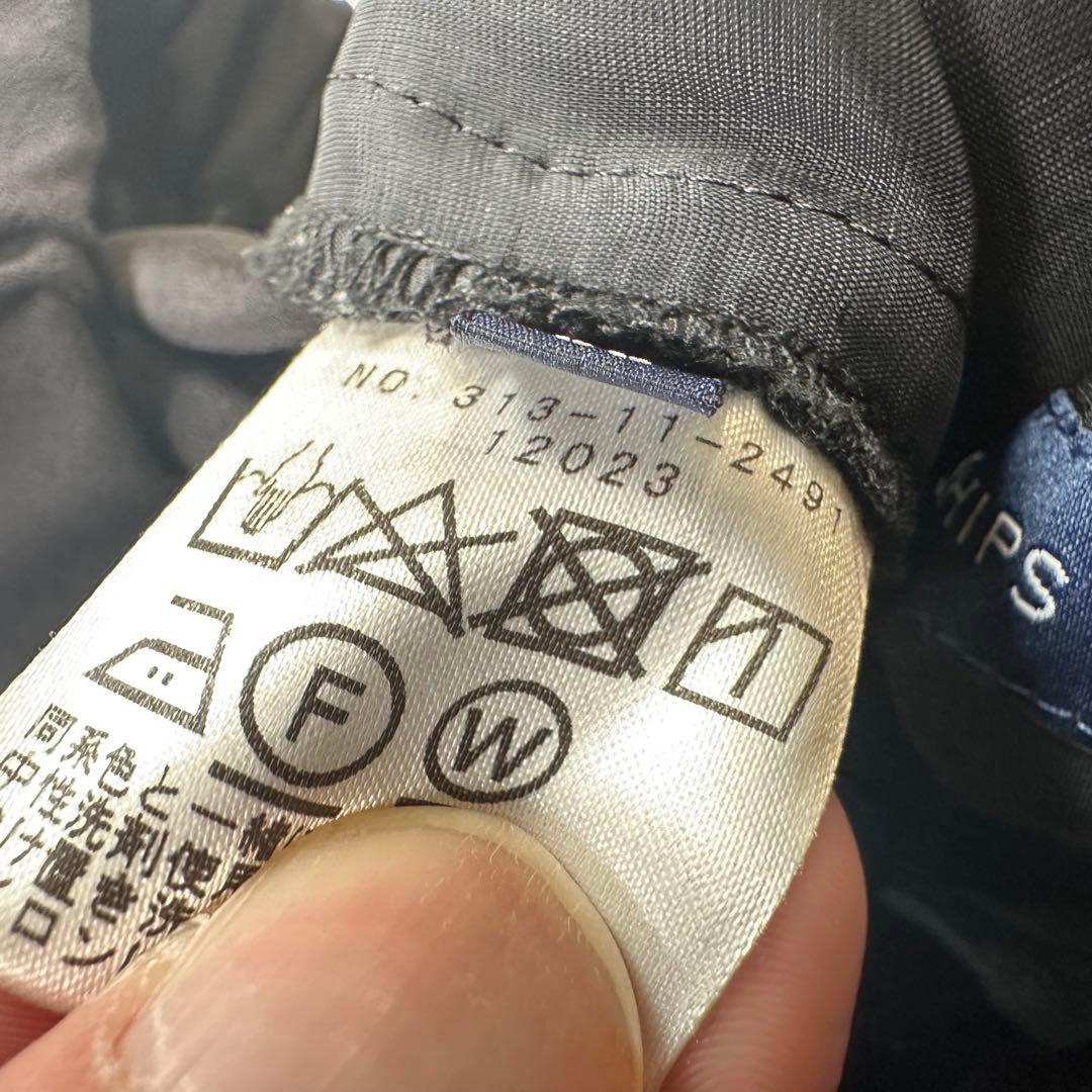 【美品】SHIPS ノーラペルセットアップ スーツ イージー素材 ブラック