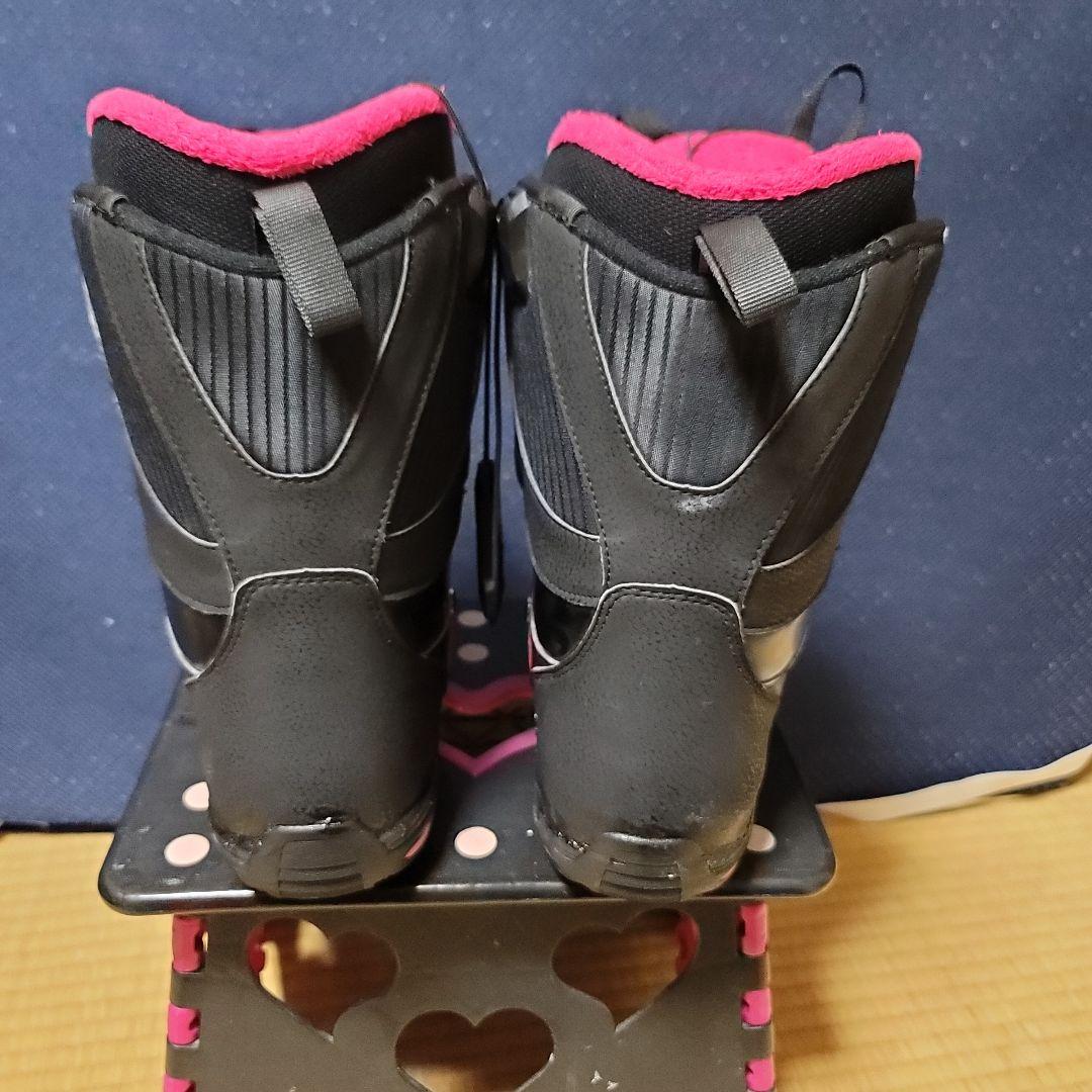 SALOMON スノーボードブーツ ブラック/ピンク23センチ