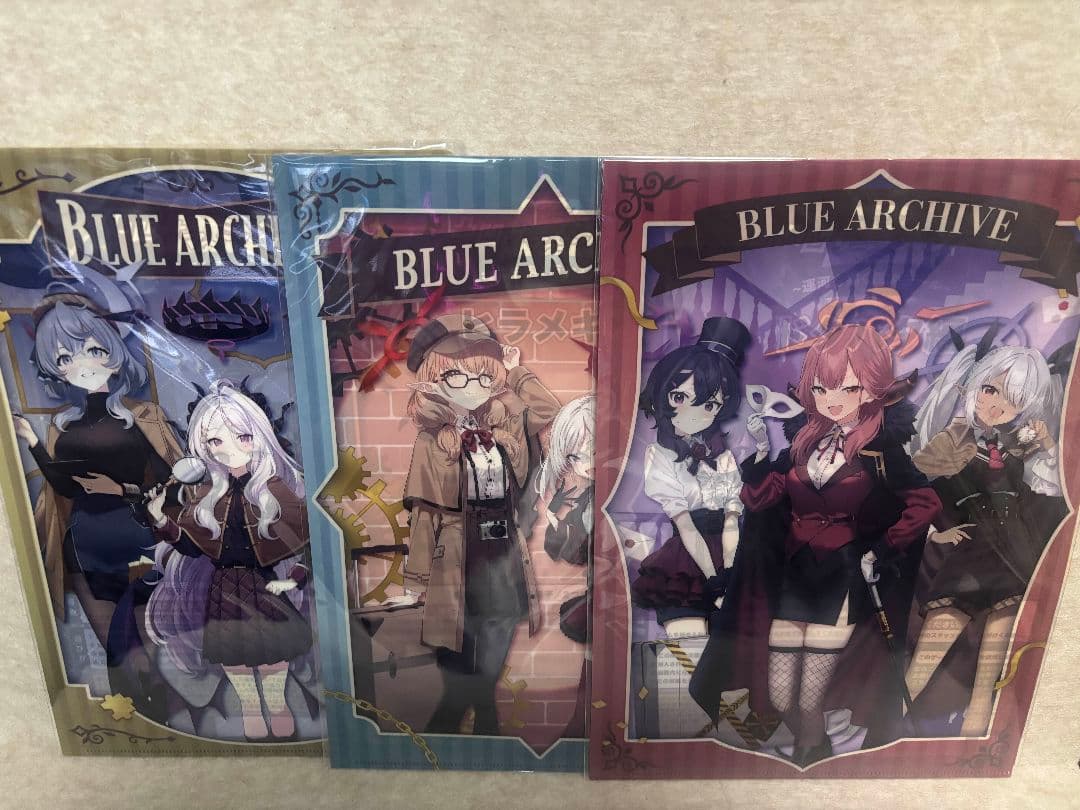 ブルーアーカイブ　謎解きクリアファイル 3種セット　ブルアカ　福岡　博多