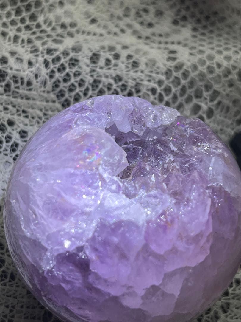 (天然石)ピンクメジスト　スフィア　笑口