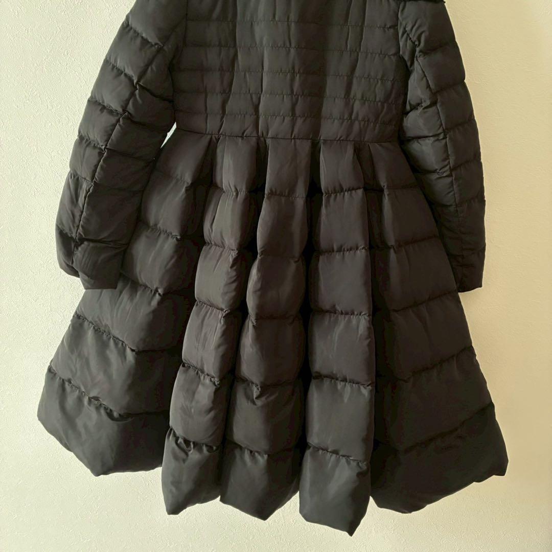 美品【バースデーバッシュ】フレアロングダウンコート ボアネック Aライン S 黒