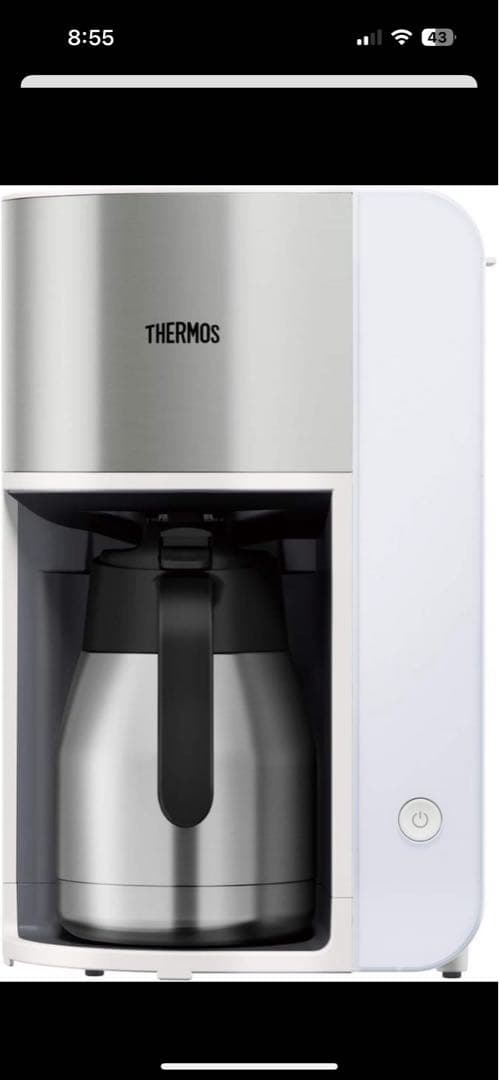 真空断熱ポット コーヒーメーカー ホワイト ECK-1000 THERMOS