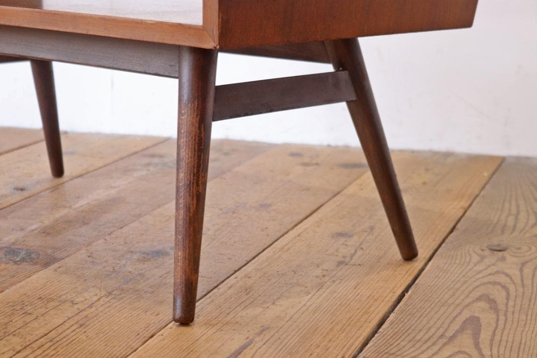 レトロ センターテーブル ローテーブル 木製 メラミン天板 デコラトップ