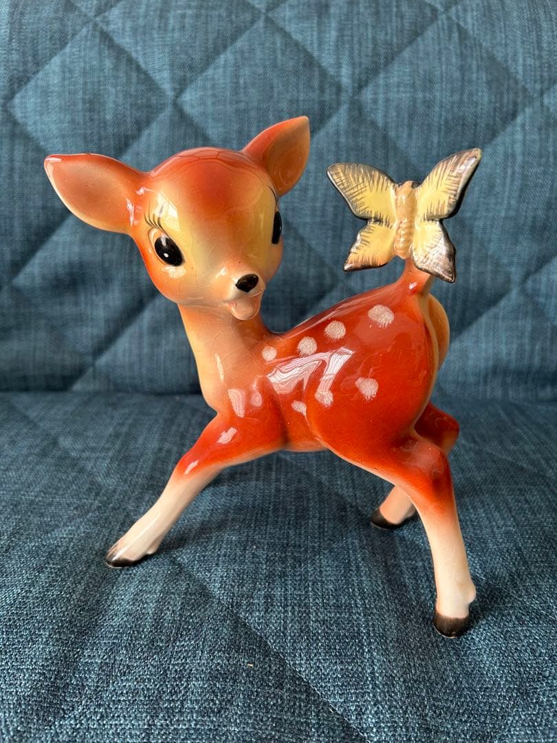 ディズニー　アンティーク　置物　バンビセット