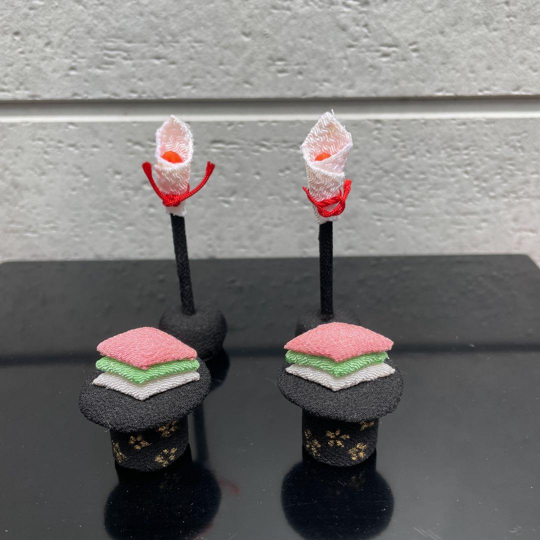 ちりめん細工　雛人形　9点セット（台は付属しておりません）