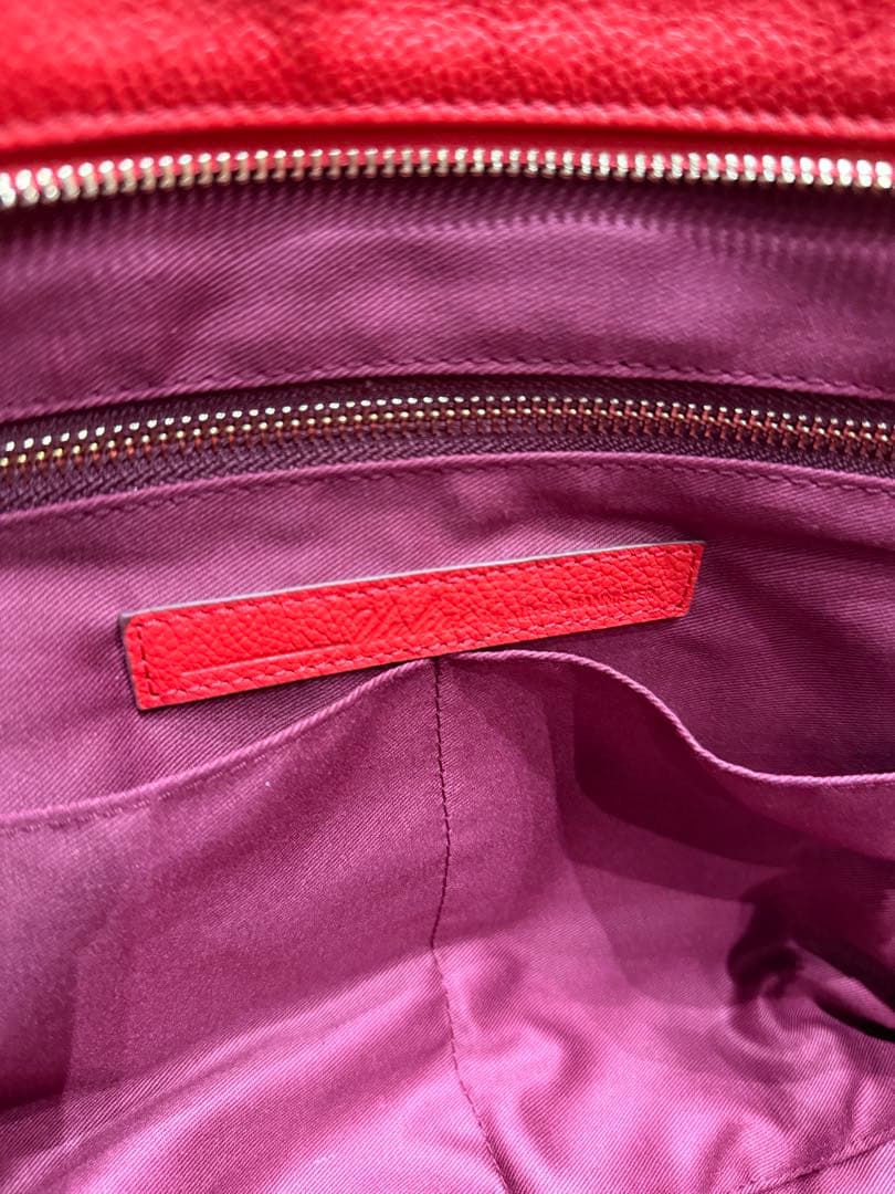 ABAHOUSE レザー 赤 トートバッグ